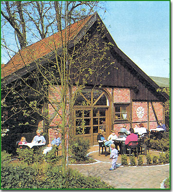 This large estate near the Dutch border is Margret's Bauernlaedchen und Cafe -  it is a favourite for  locals on bicycles - so stop there for a delicious cake in the cafe.